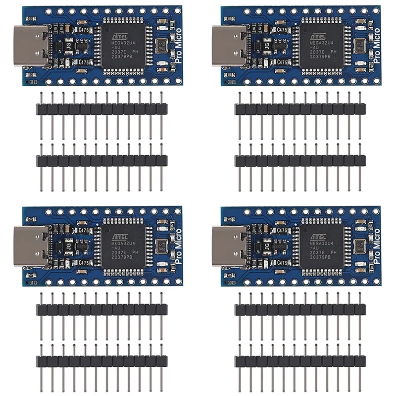 4PCS Pro Mini Atmega32u4 5V 16Mhz Type-C Development Module Board For Ard-Uino Leonardo Replace Atmega328 Pro Mini