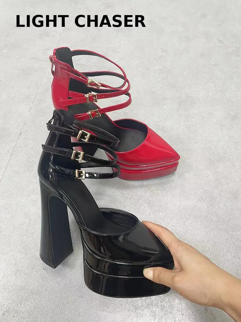 2023 Pole Dance Shoes Stripper High Heels Women Sexy Show Shoes Sandals Party Club 15 17 Cm Platform High-heeled Shoes Wedding