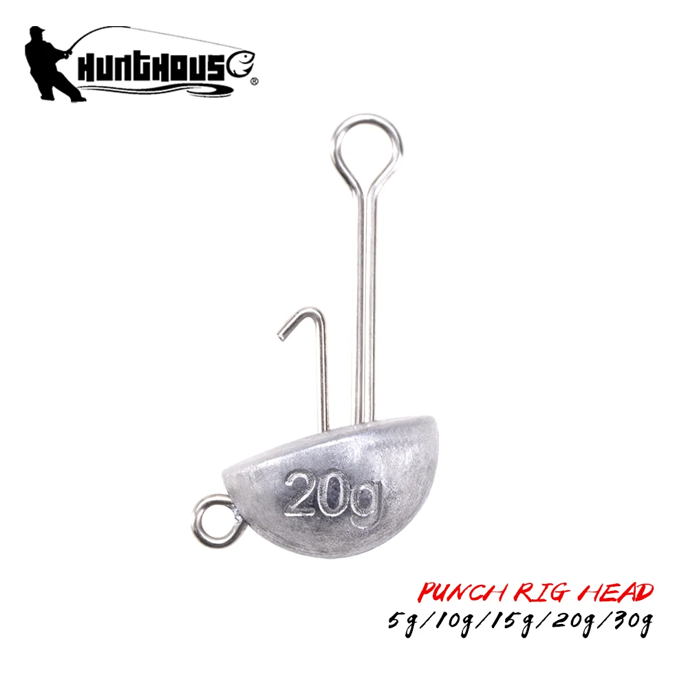 

Hunthouse рыболовный металлический крючок с головкой, тяжелая модель/10 г/1 Телефон/20 г/30 г, рифленый крючок для мягкой искусственной рыбалки, аксе...