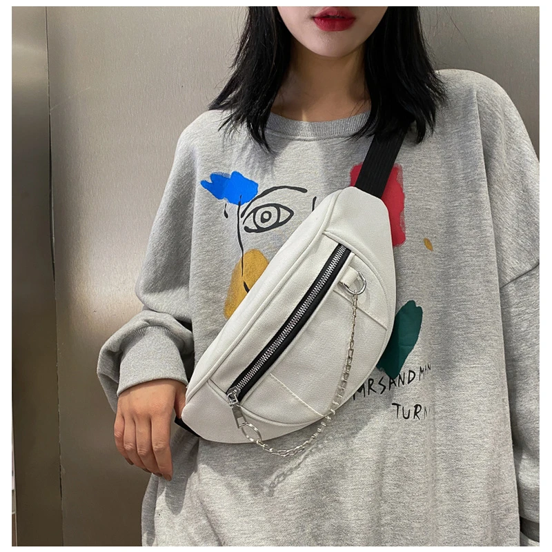 

Поясная Сумка-бананка для женщин, дизайнерский холщовый кошелек для телефона, забавная Дамская нагрудная Сумочка для денег и путешествий