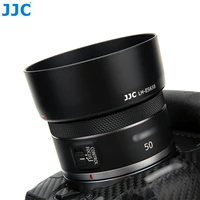 jjc es 65b es 65b lens hood compatible with canon rf 50mm f1 8 stm lens for canon eos r rp ra r3 r5 r6 r7 r10 c70 reversible