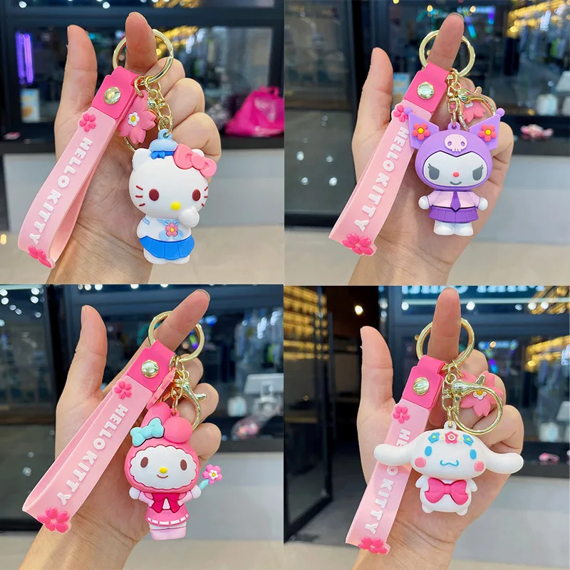 

Sanrio, Hello Kitty мой брелок Аниме Cinnamoroll Melody Kuromi Kawaii аксессуары искусственная подвеска