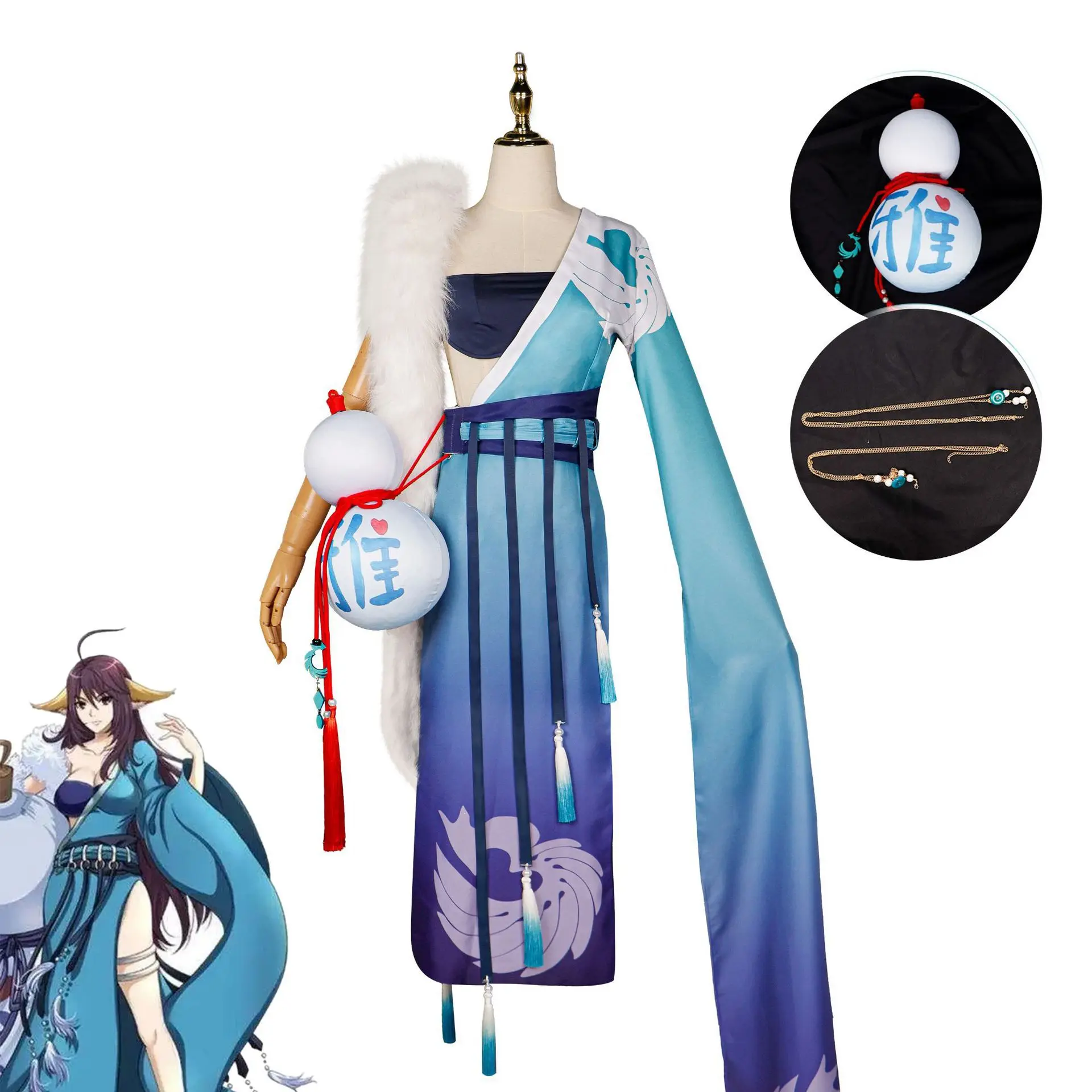 Wu Du animation fox demon little matchmaker Tu Shan Yaya cosplay costume woman