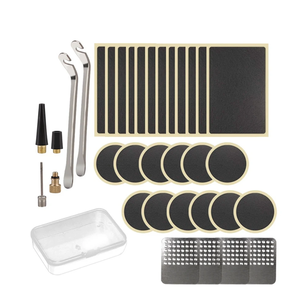 

Комплект для ремонта велосипедной внутренней трубы, велосипедный комплект для ремонта шин без клея, ремень, набор инструментов для быстрог...