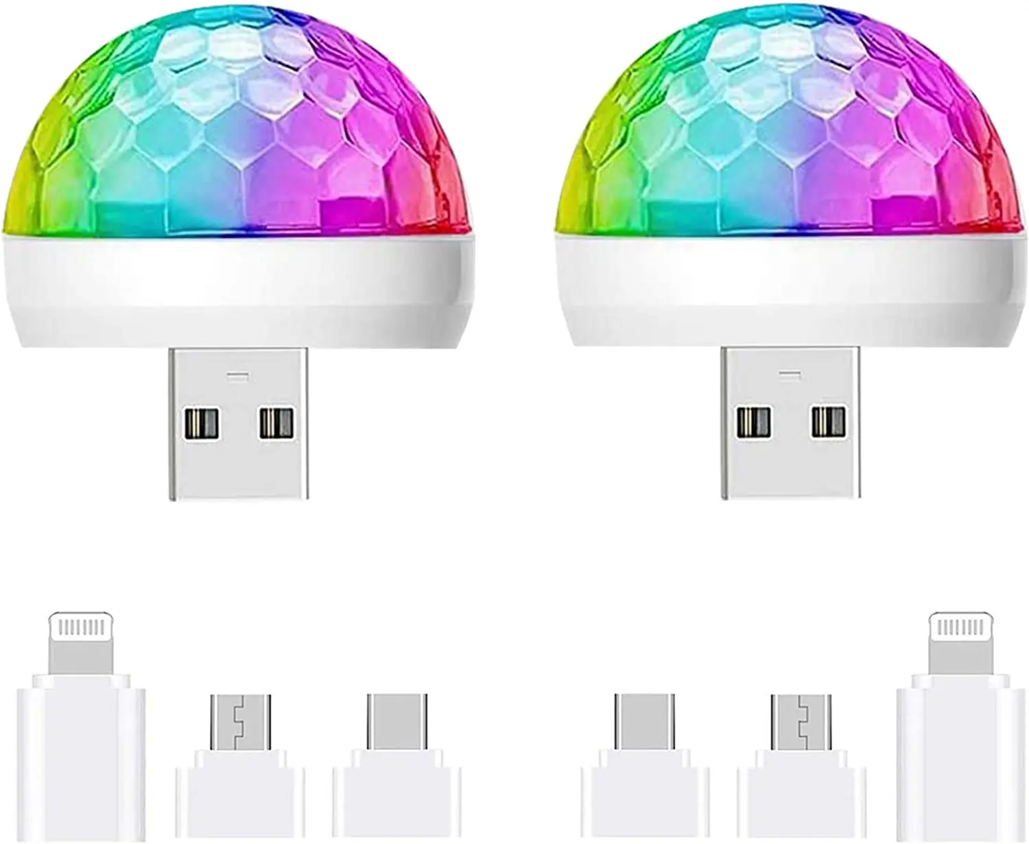 

Миниатюрный волшебный шар с голосовой активацией и подключением к USB, 2 шт., RGB, проекционная лампа для сцены, праздничная атмосфера, шар, свет,...