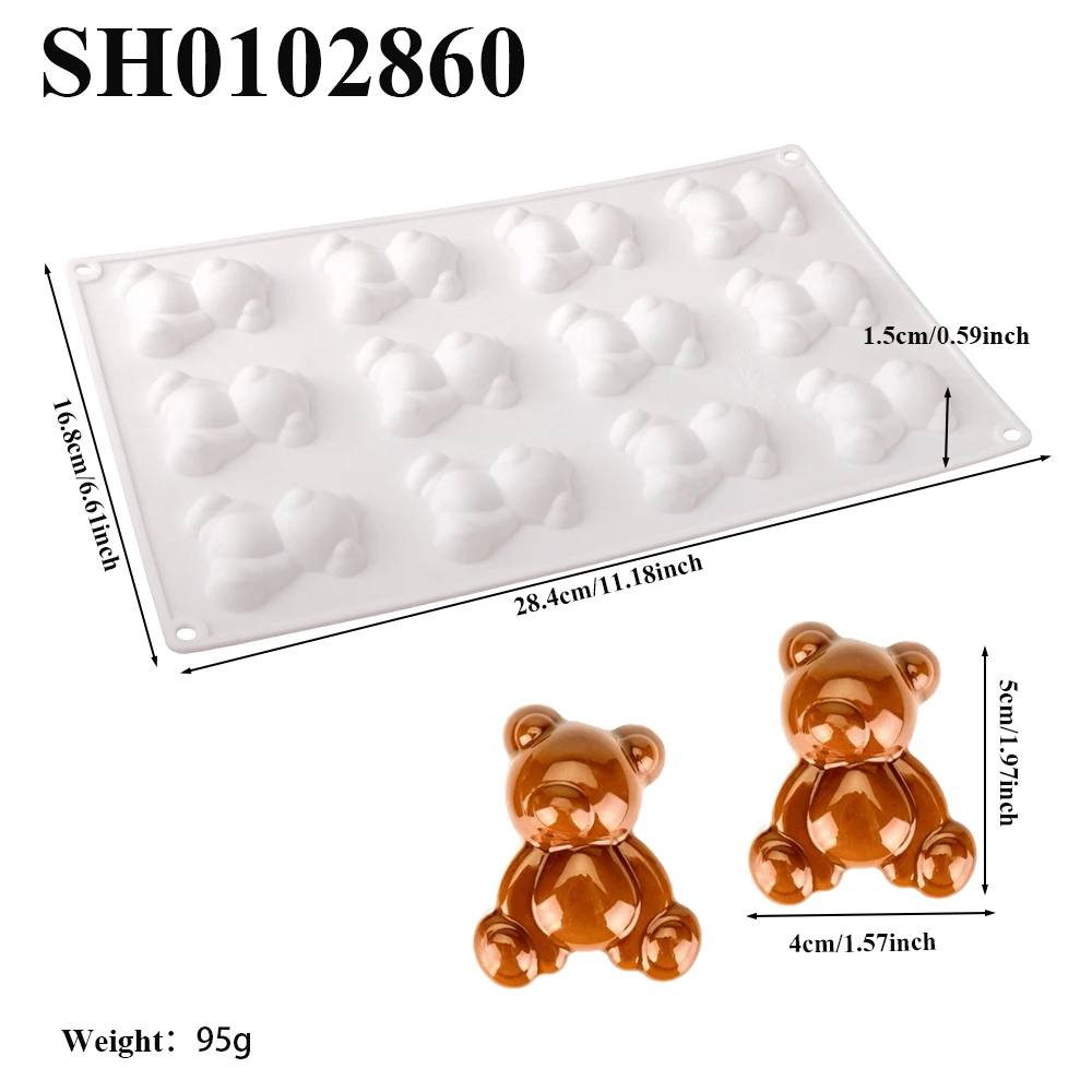 

Формы для выпечки SHENHONG медведь 8 или 12 ячеек