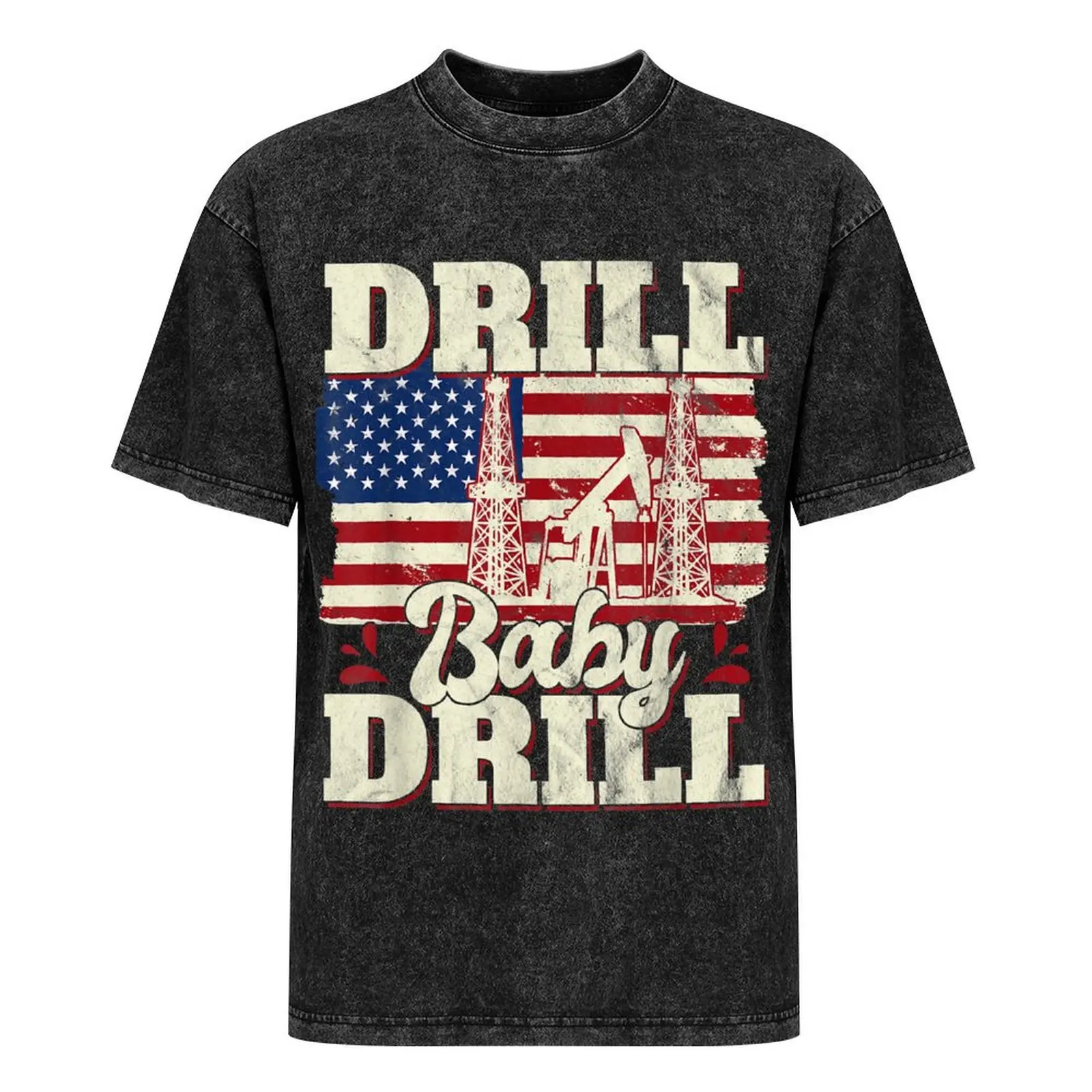 Футболка Drill Baby Fruit of the Loom черная мужская