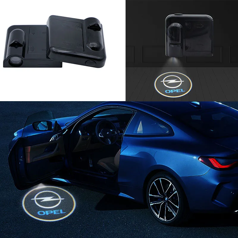 

New Wireless LED Door Welcome Light Ghost Shadow Laser Projector Light For Opel Astra H J G K Insignia Corsa D Vectra C Zafira B