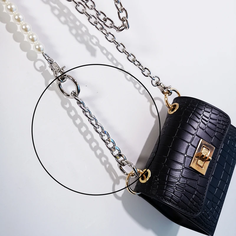 

15/20cm Extension Bag Chain Short Metal Purse Chain Strap Handbag handle replacement Chains for Extend Shoulder Bag Strap