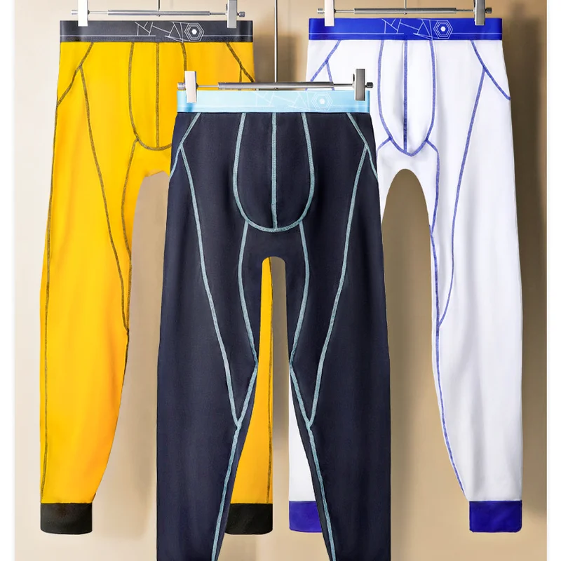 

Men Thermal Long Johns Sexy Underpants Fleece Lined Thick Warm Underpants Thermal Pants For Men Sexy Underwear Sleep Bottoms