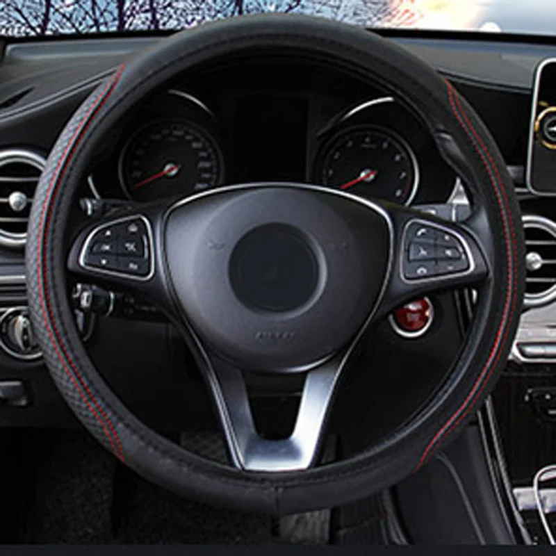 

Comfortable Steering Wheel Cover Anti-Slip Breathable Car Decoration Interior