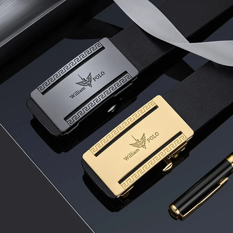 WILLIAMPOLO мужские ремни с автоматической пряжкой ремень из искусственной кожи