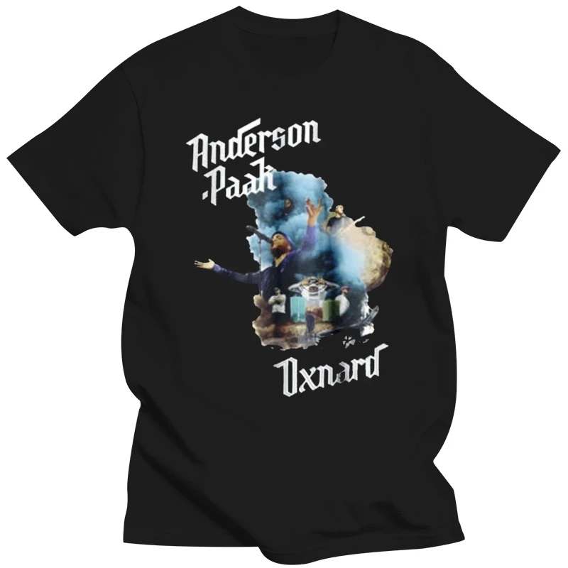

Мужская черная футболка ANDERSON PAAK 2019 World Tour Rap в стиле хип-хоп