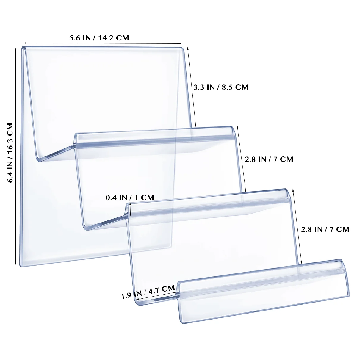Акриловая настольная стойка для хранения TOPBATHY подставка бумажника держатель