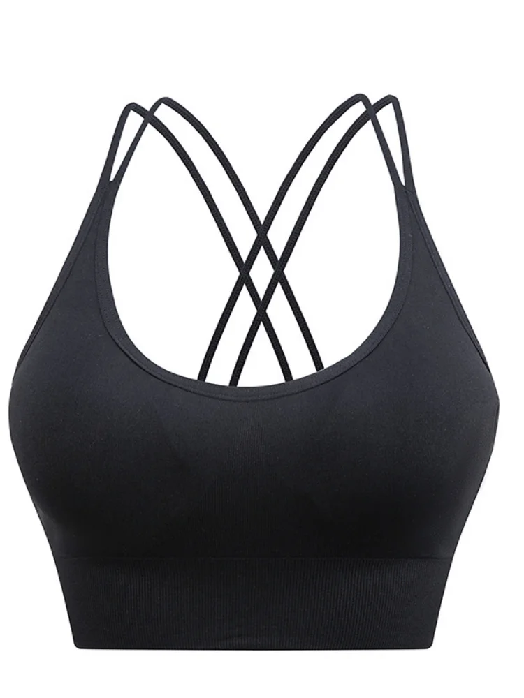 Sports Bra Shock Proof Gathering High-Intensity Yoga Underwear Fitness Bra Sporty Woman Fitness Top Sexy Pitted Bra