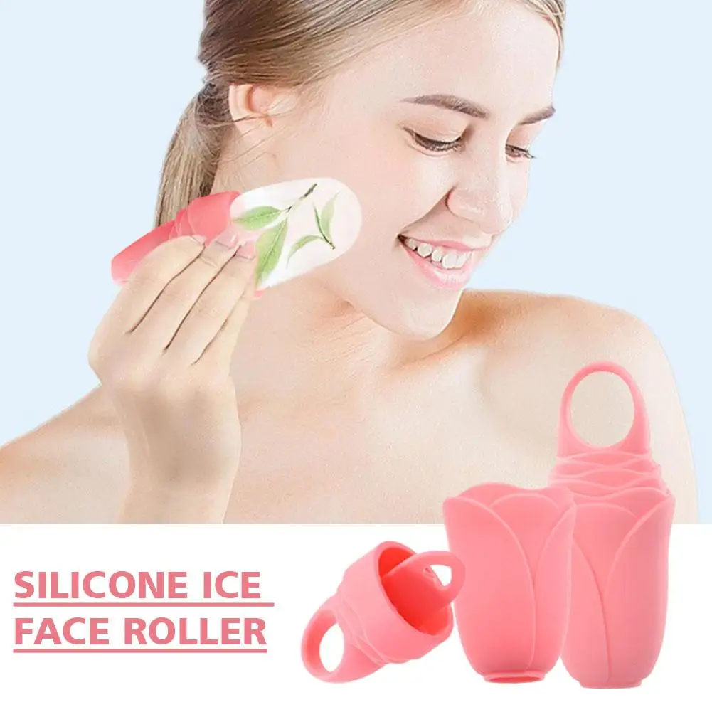 Reusable Ice Face Roller Face And Eye Beauty Ice Facial Face Skin Eye Tighten Molds Roller Ice Ice Silicone Stick De-Puff R7S4