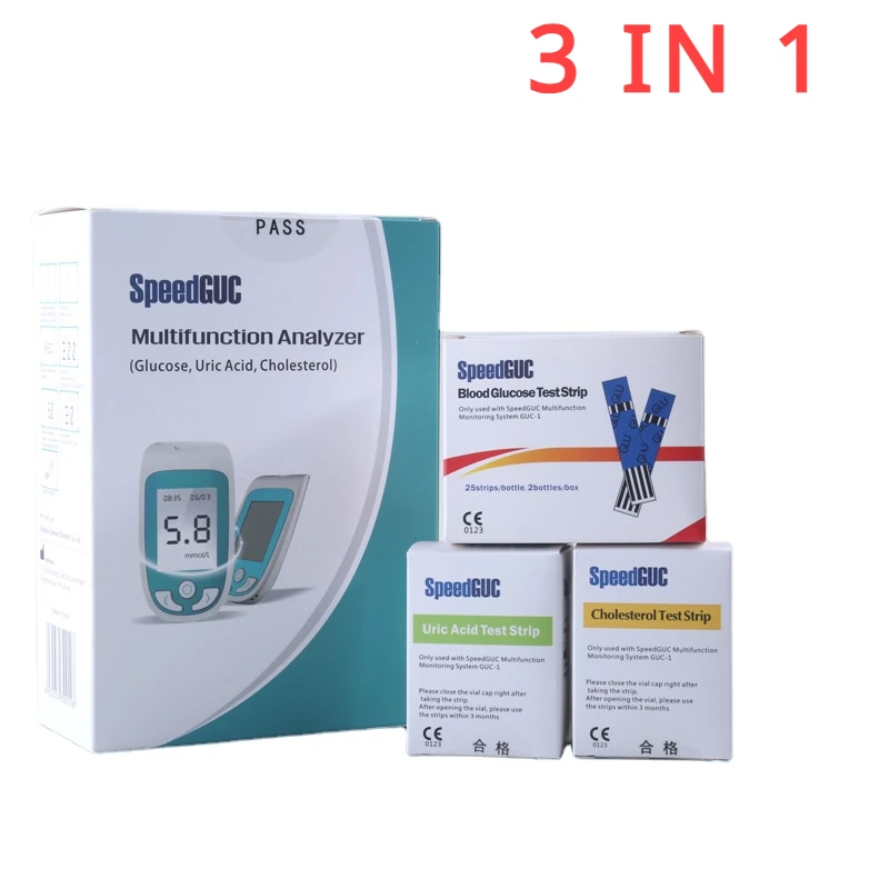 Многофункциональный измеритель холестерина SpeedGUC 3 в 1 | AliExpress