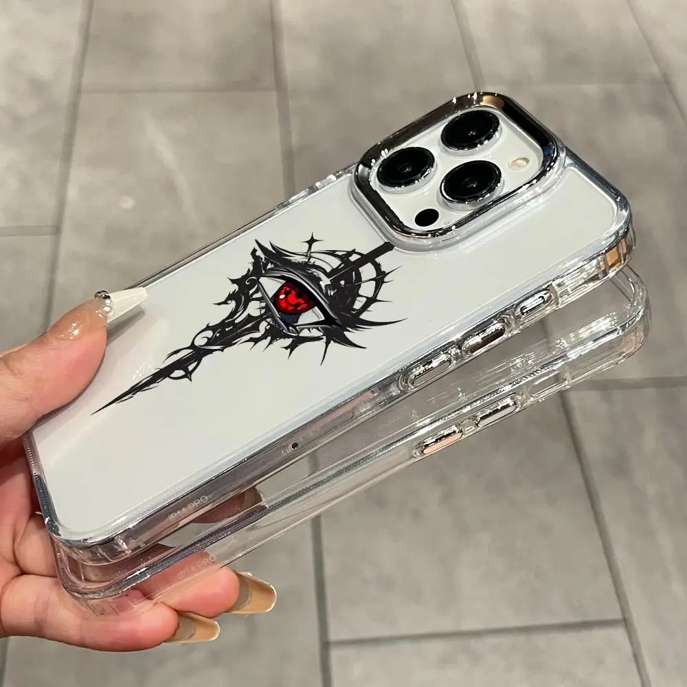 Фото Модный чехол для телефона с тотемным принтом для iPhone 17 Air 16 15 14 Plus 13 12 11 Pro Max 16e, противоударный, прозрачная задняя панель HD №5