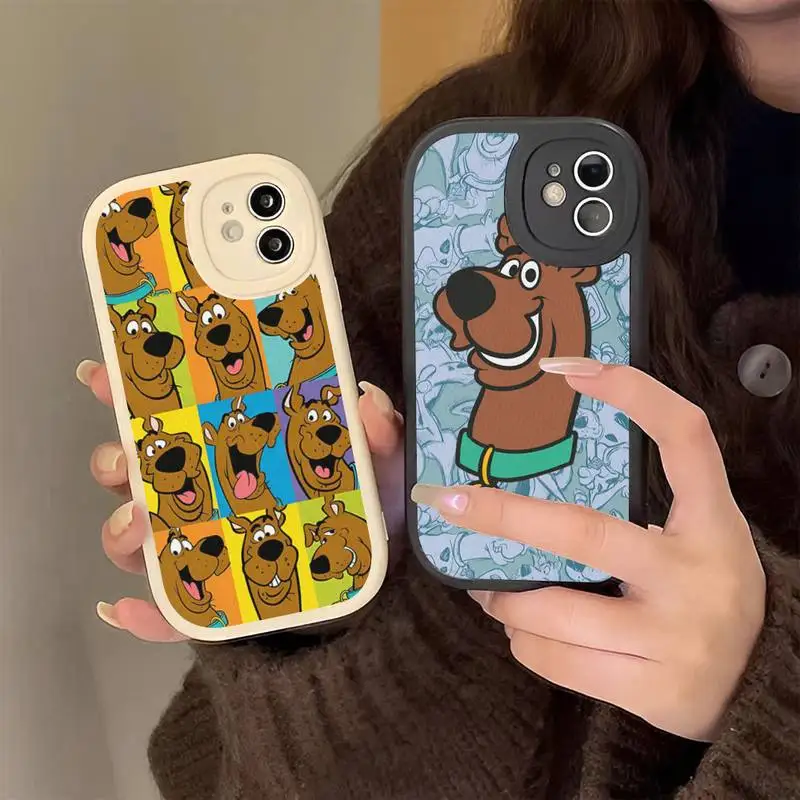 

Cute cartoon anime dog Phone Case for iPhone 13 12 11 14 Pro Max Xs X Xr 7 8 Plus Se 2022 Hard Leather silicone Cover