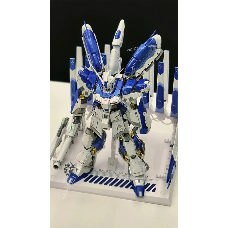 Фото CHANGLONG 5503D Hi-V RX-93-V2 RG 1/144 Игрушки, версия с титановым покрытием, сборная модель, пластиковые фигурки Амура, подарки №3