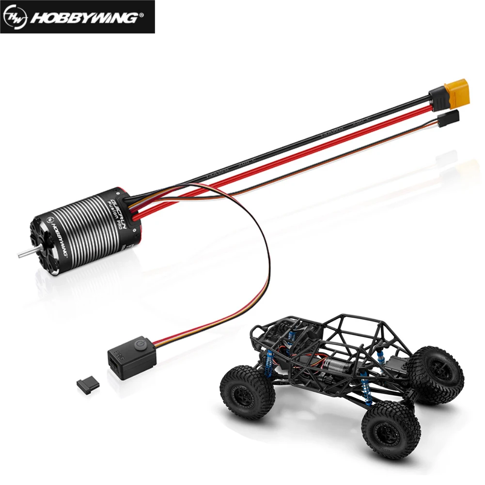 Бесщеточный сенсорный двигатель HobbyWing quirun Fusion PRO 540 2300KV встроенный 60A ESC 2 в 1 для