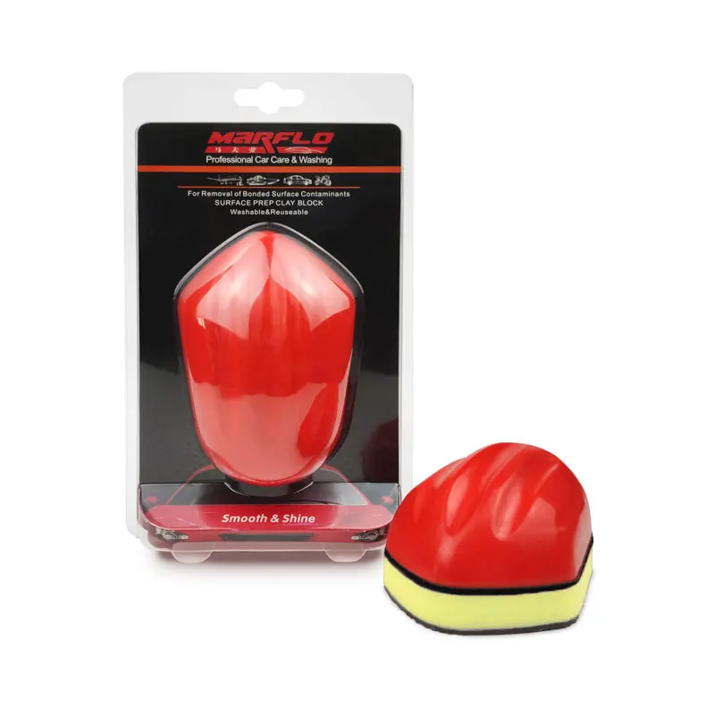 MARFLO Car Washer Mud Magic Clay Bar Sponge Pad Block Paint Cleaning Eraser Wax Polish Pad Tools Black Automotive Care Repair