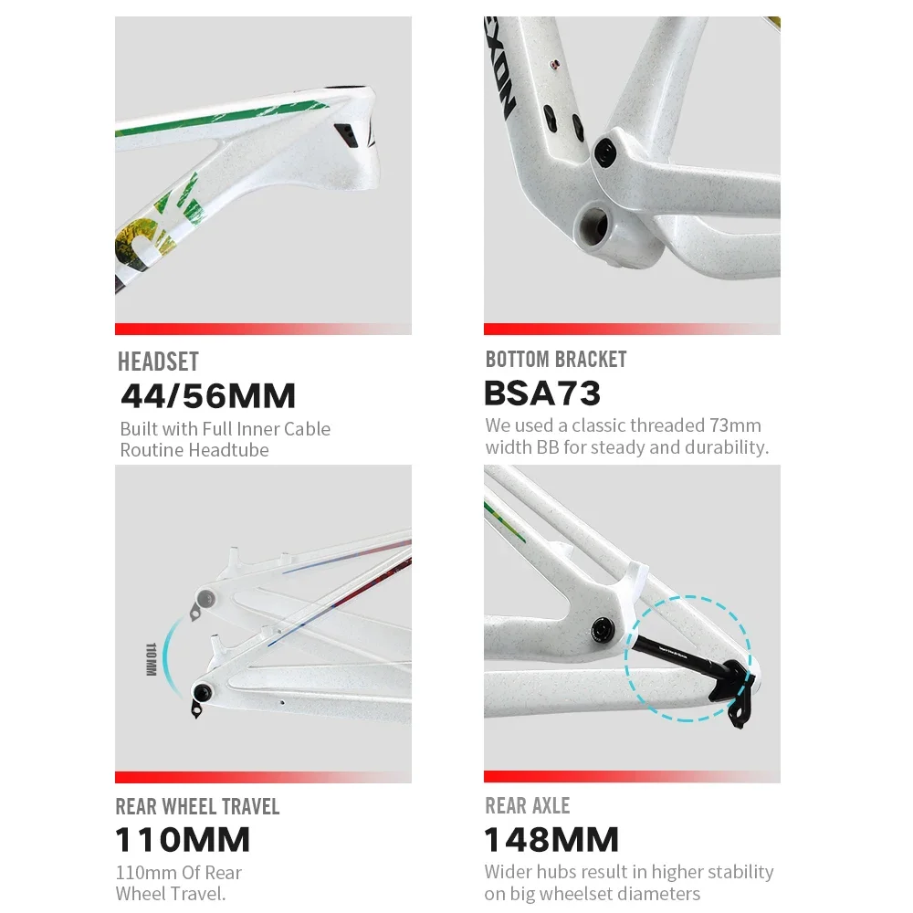 2025 LEXON Mountain для велосипеда XC, MTB рамы, карбоновые полная подвеска CYCL 29 Boost DNM ROCKSHOX SHOCK DPD.XDP, БЕЛЫЙ (art.: 3920cd3777016) - 3920cd3777016