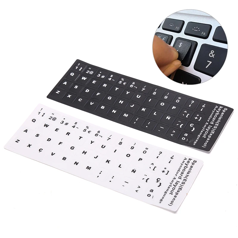 

1Pc Spanish Computer Laptop Notebook Waterproof Standard Keyboard Stickers