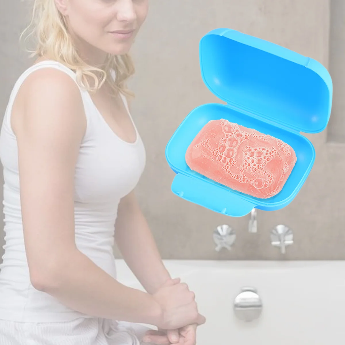 

Container Lid Soap Storage Strip Holder Travel Case Containers Lids Dishes Bathroom Household