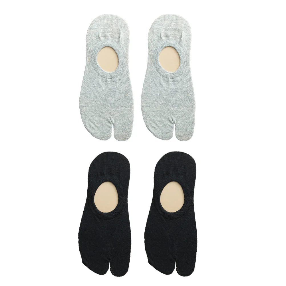 

Летние носки с разрезом, 2 пары, нескользящие носки с двумя носками, носки унисекс для отдыха