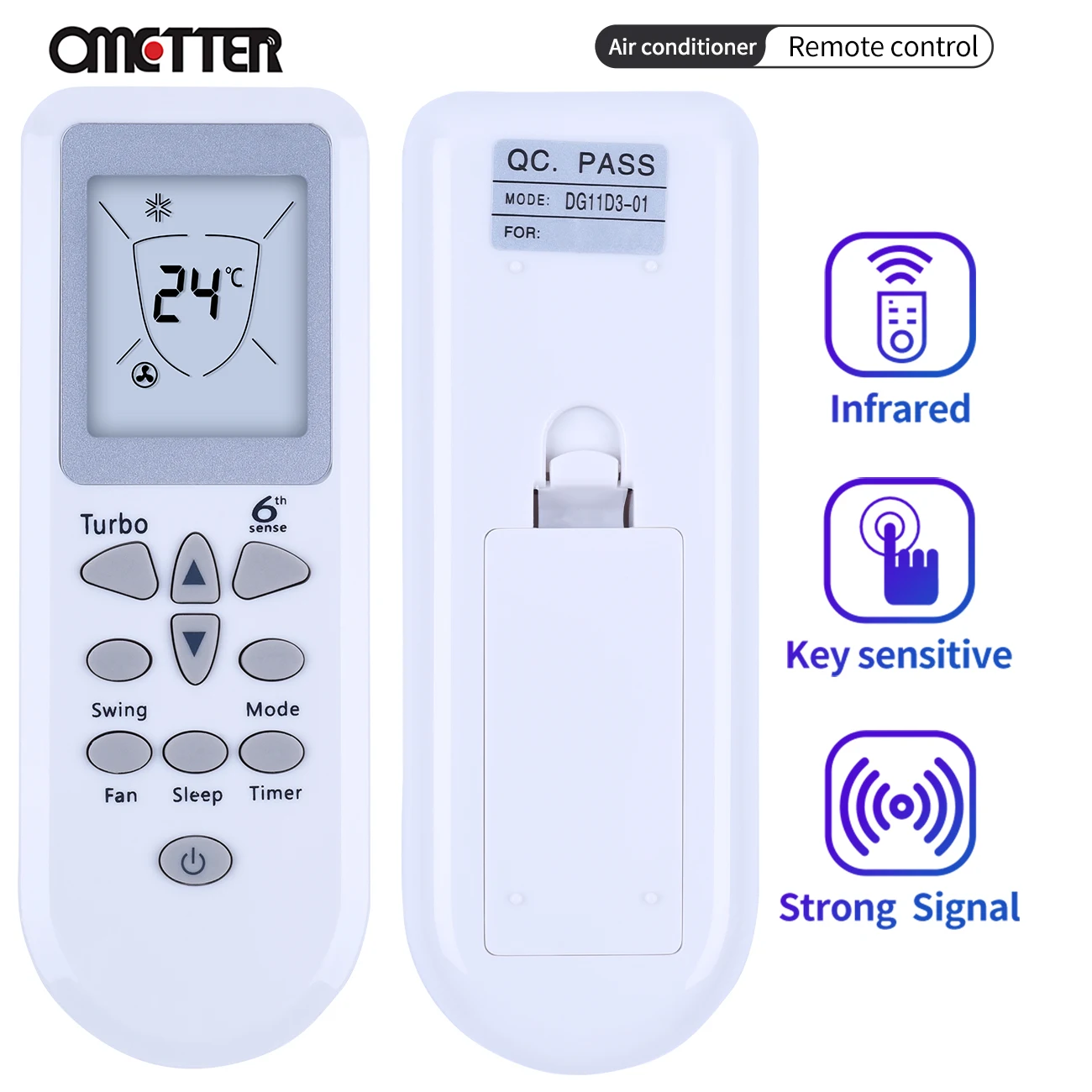 Новая модель, пульт дистанционного управления для кондиционеров, подходит для Whirlpooll, универсальное фотоустройство Dg11d3