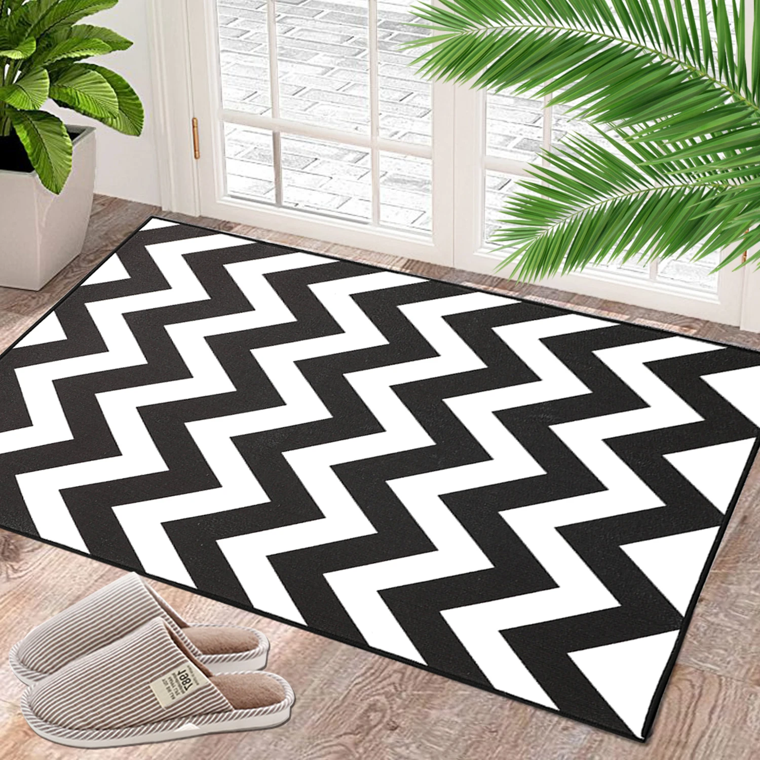 Нескользящий напольный коврик моющийся впитывающий ковер для гостиной прихожей