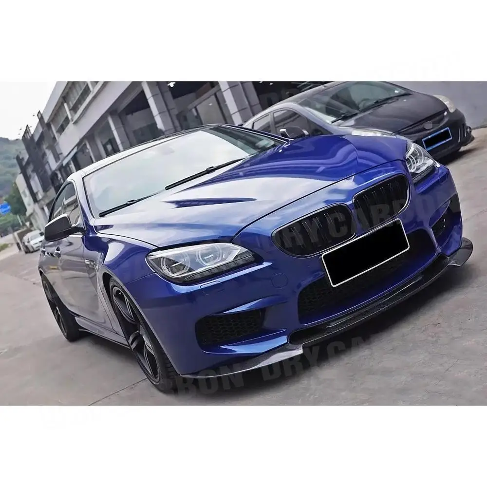 Фото Спойлер переднего бампера из углеродного волокна для BMW 6 серии F06 F12 F13 M6 2014 2015 2016 2017, бампер для подбородка, лопата, автомобильные аксессуары №4