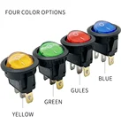 KCD1-2 светодиодный светильник для автомобиля лодки круглый тумблер ВКЛВЫКЛ SPST 3 контакта переключатель с переключателем 220 В макс. 250 В аксессуары сделай сам