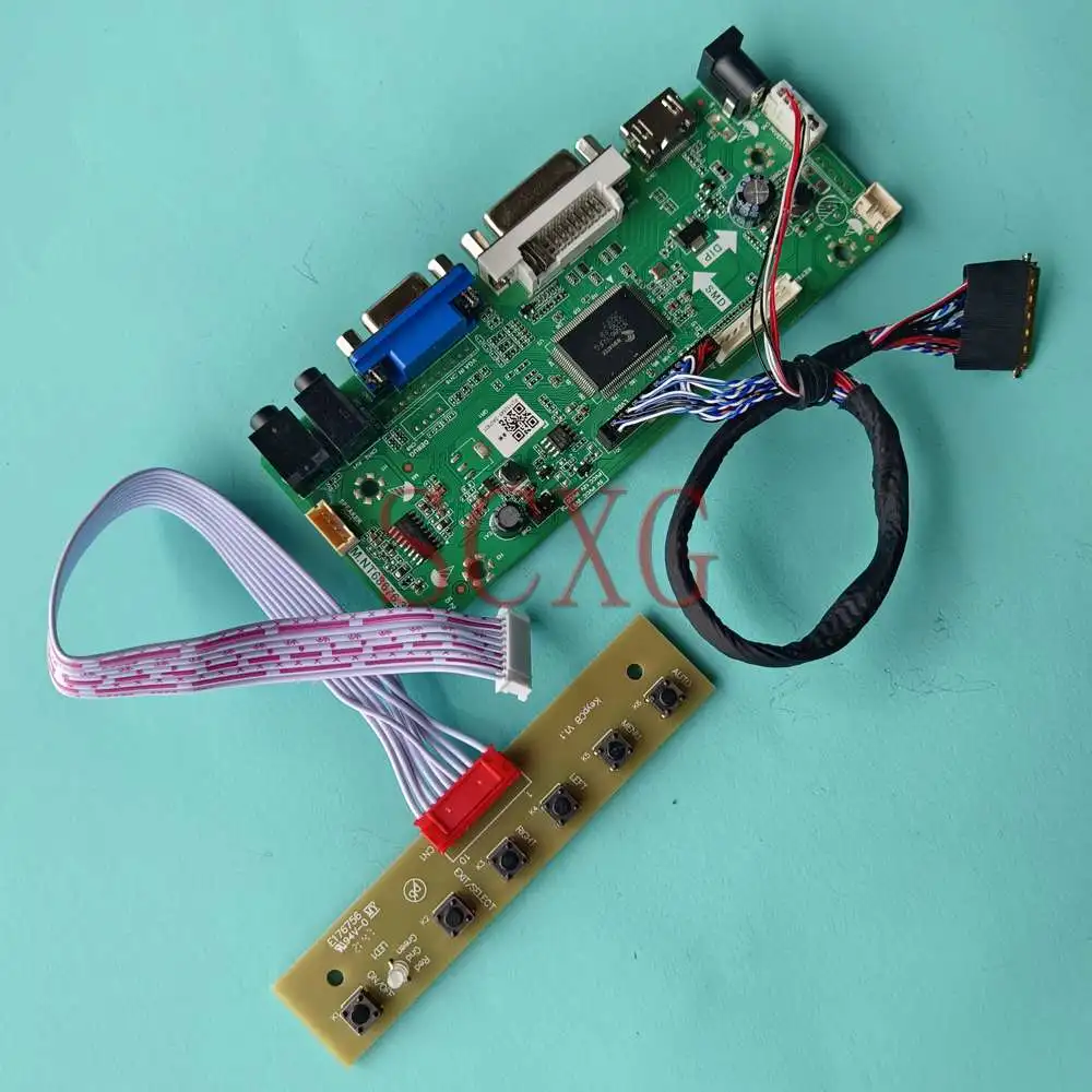 

DIY Kit For LTN156AT05-U09 1366*768 Laptops Panel 15.6" DVI VGA HDMI-Compatible 40 Pin LVDS 60Hz Monitor LCD Controller Board