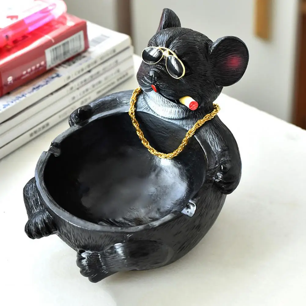 Пепельница легкая в чистке пепельница ручной работы с тигром бульдогом