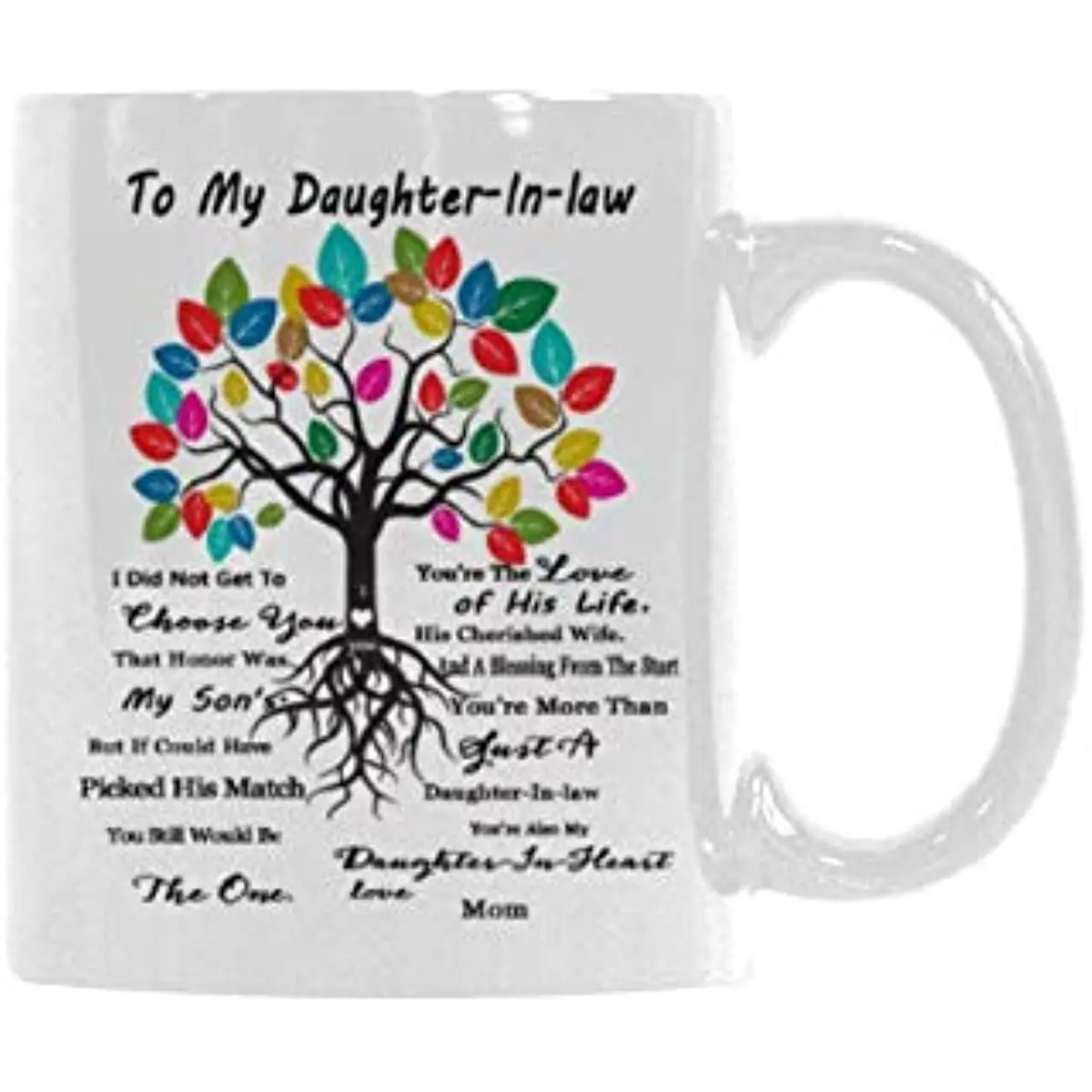 

To My Daughter-In-law Mug I Did Not Get To Choose You That Honor Was My Son's Coffee Mug Ceramic Tea Cup Daughter In Law Mug