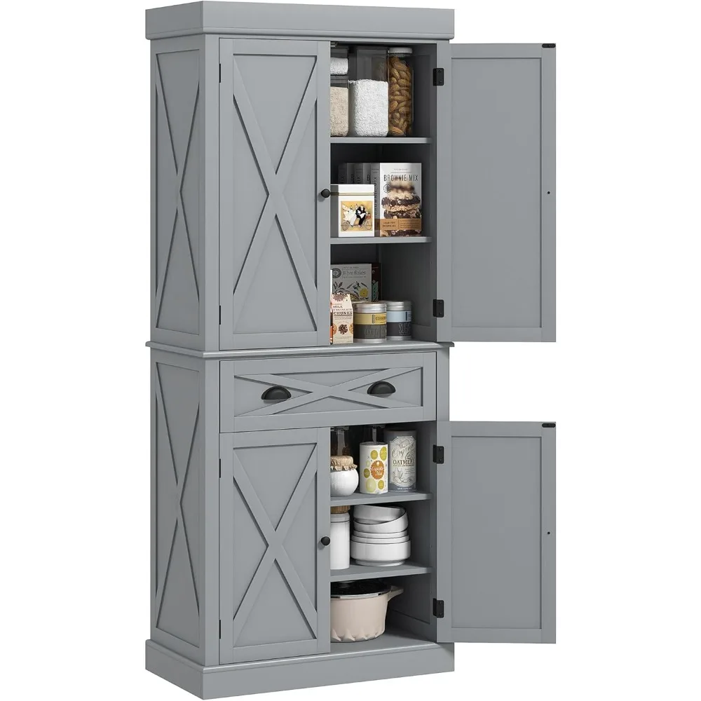 Шкаф для хранения кухни традиционный отдельно стоящий шкаф с 4 дверями и 2