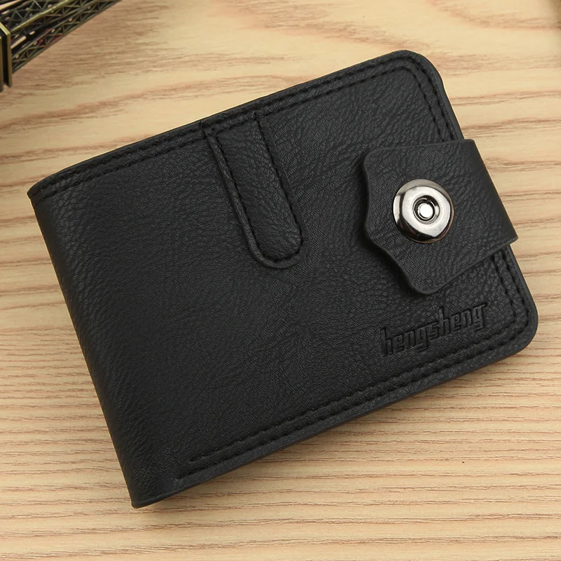 

Men's Leather Wallet Short Purse For Man wallets 2023 Credit Card Holder Money Bag Coin Bag hasp Small Wallet portafoglio uomo