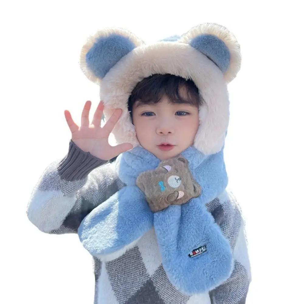 Рисунок 5 - Однотонная плюшевая шапка с медведем