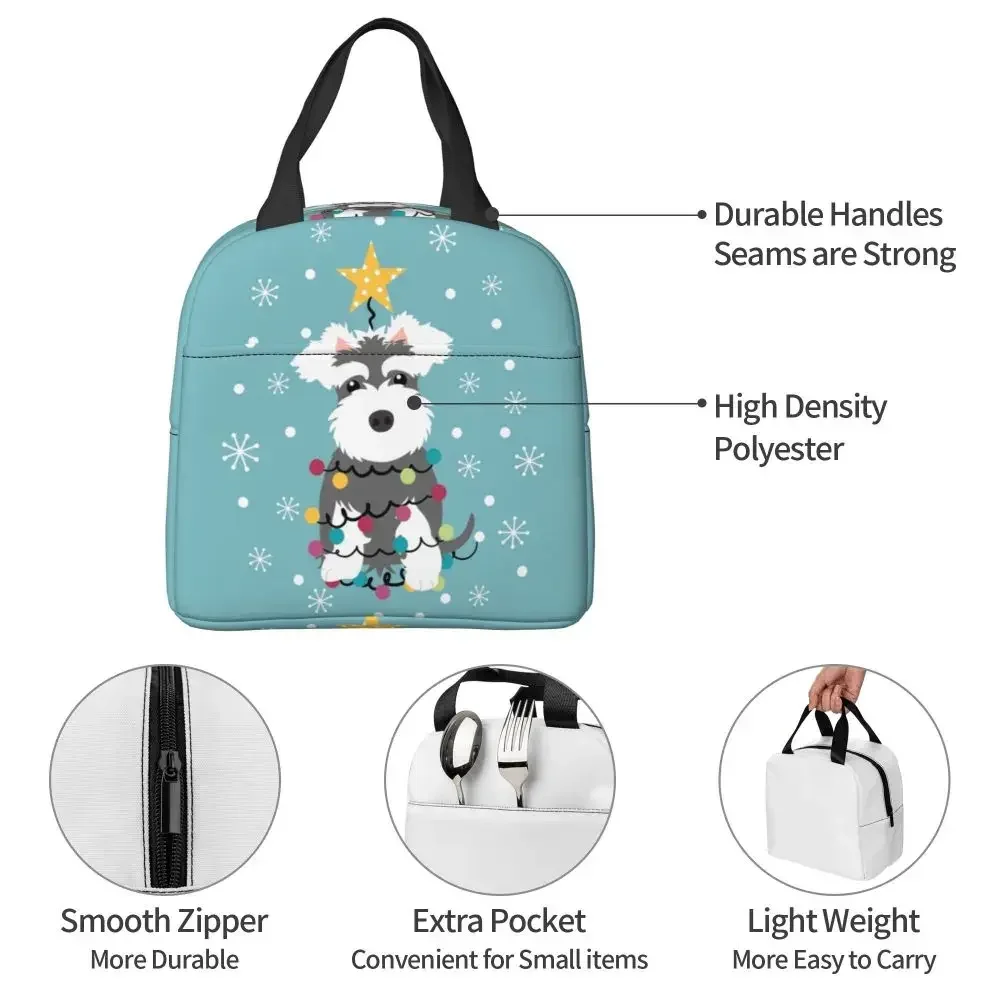 Миниатюрные Изолированные сумки для обеда с изображением рождественской елки