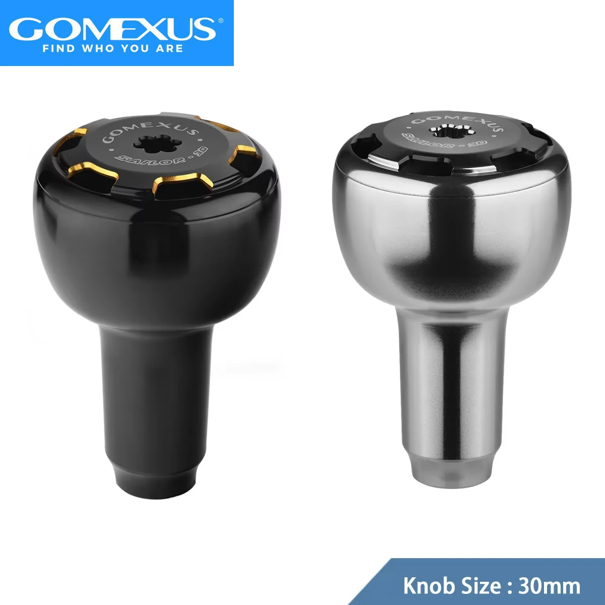 Фото Ручка Gomexus для катушек Shimano Stradic Ci4, Ultegra, Stella, Sustain, Daiwa Certate, Exceler LT, алюминиевая ручка для тюнинга спиннинговых катушек, 30 мм №2
