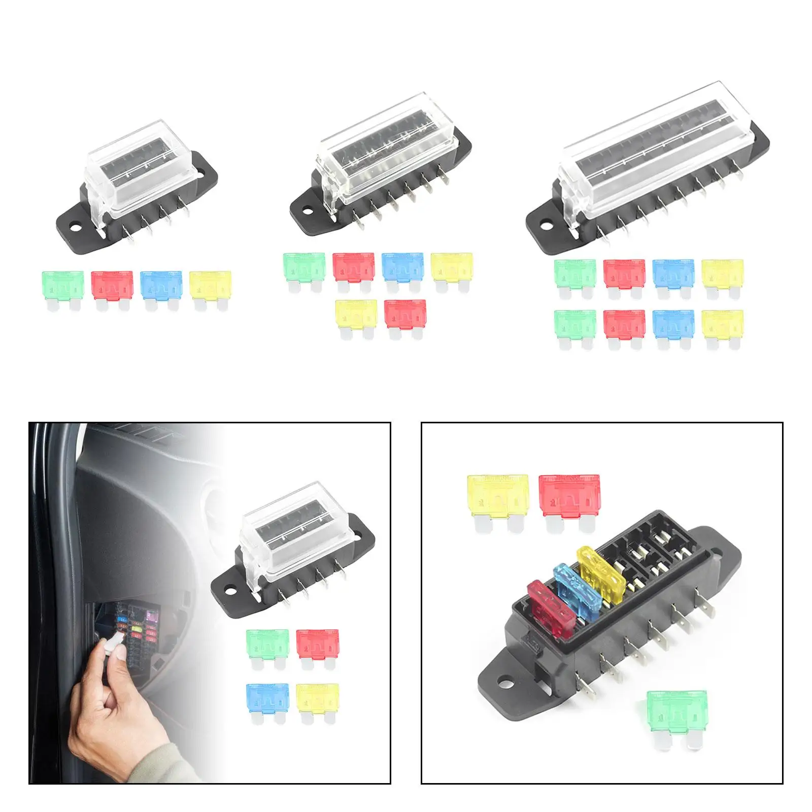 Автомобильная стандартная плата предохранителей с лезвиями прочная защитная