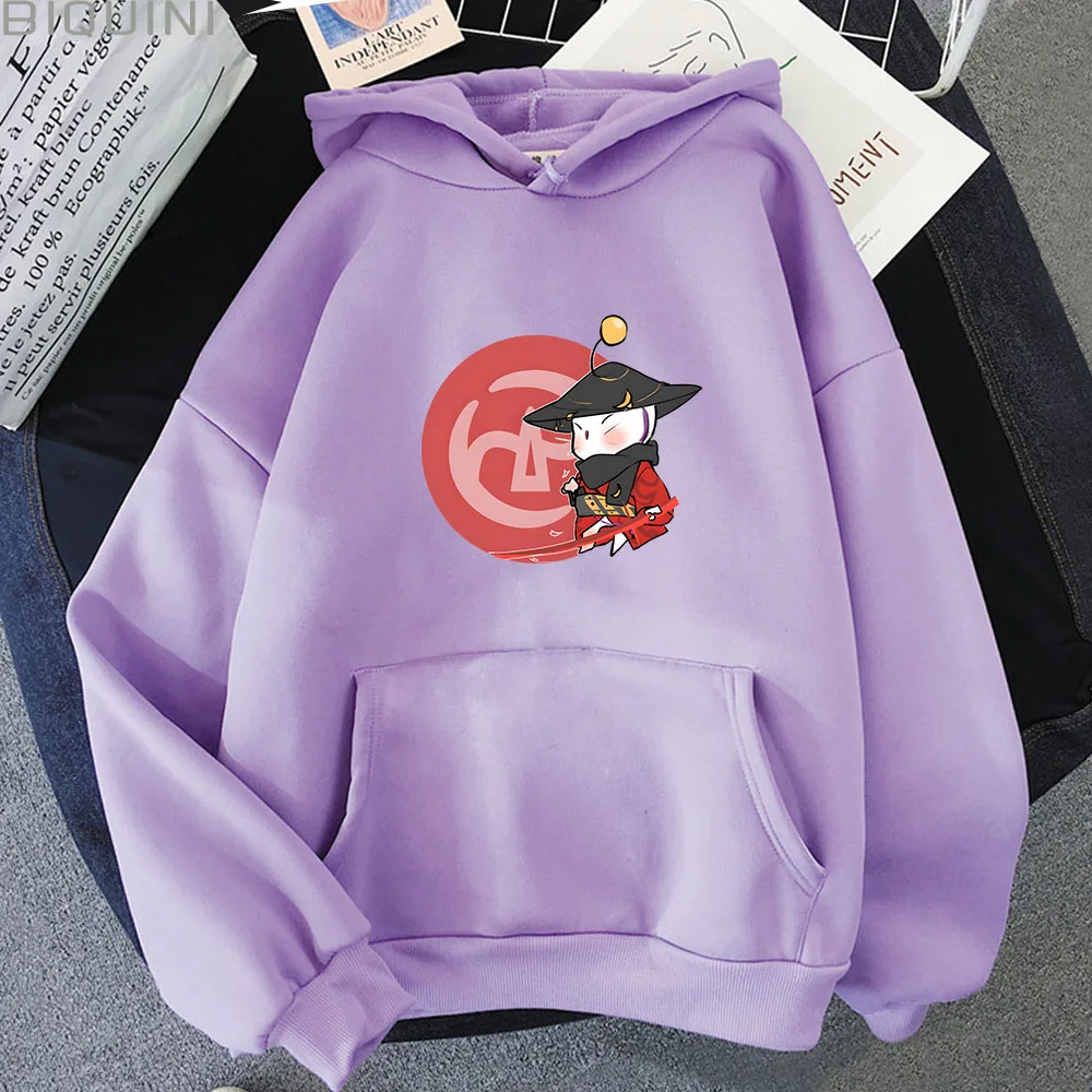

Final Fantasy Xiv Moogles Men's Winter Coats Kawaii Cat Graphic Hoodies Y2k Tops Round Neck Long Sleeves Sweatshirts Customized