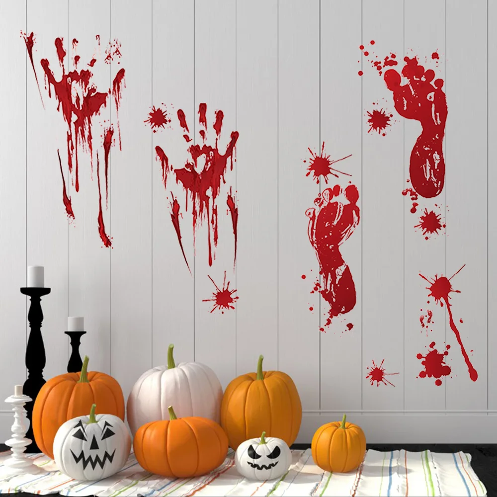 4 шт. наклейки на окна и стену