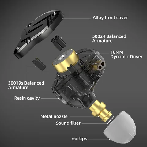 KZ ZS10 PRO X проводные наушники