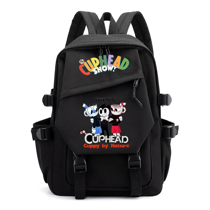 Картонный рюкзак Cuphead для девочек и мальчиков школьная сумка вместительная