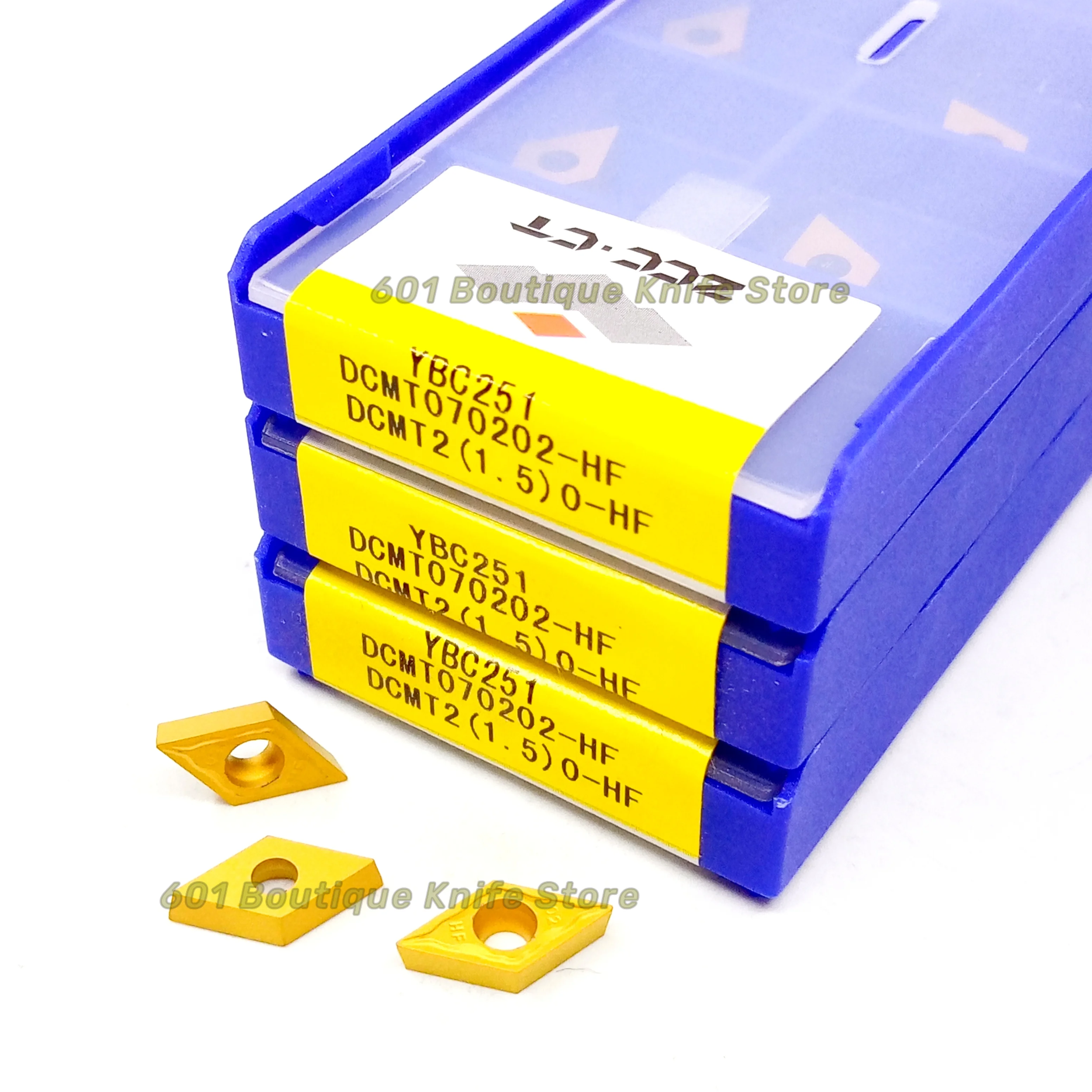 Бесплатная доставка ZCC.CT DCMT070202-HF YBC251 карбидные вставки CNC 10 шт./коробка