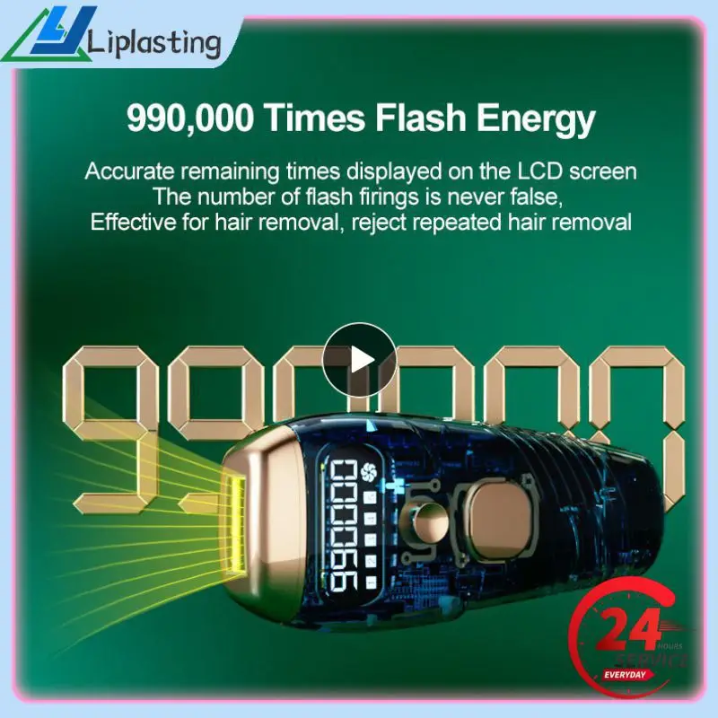 

Laser Hair Remover 990000 Flashes IPL Laser Epilator Women Men Painless Permanent IPL Hair Removal Device Painless Hair Remover