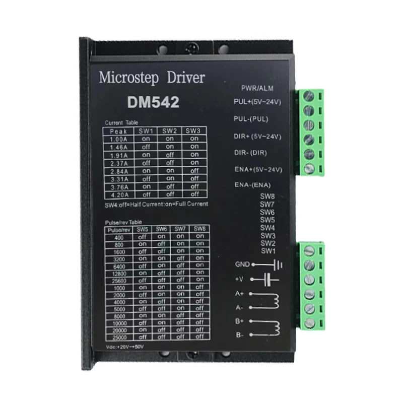 

DM542 digital stepper motor driver 256 Suitable for 57/60/86 stepper motors